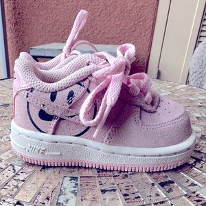 Pink Nike Air Force ones